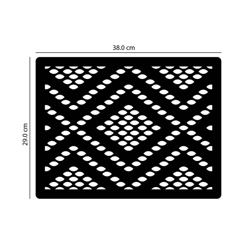 SNAKE SKIN PATTERN, Acrylic Mirror Table Mat - FHMax.com