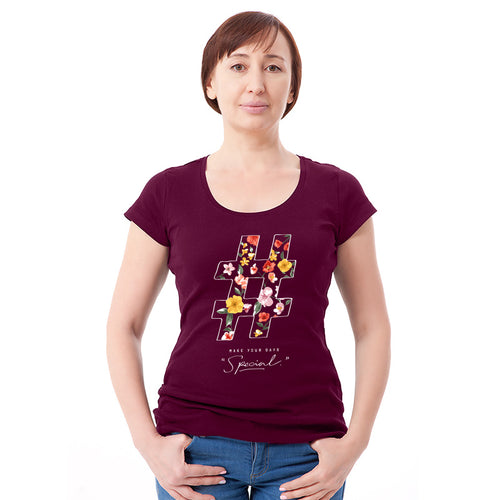 "#", Women Half Sleeve T-shirt - FHMax.com