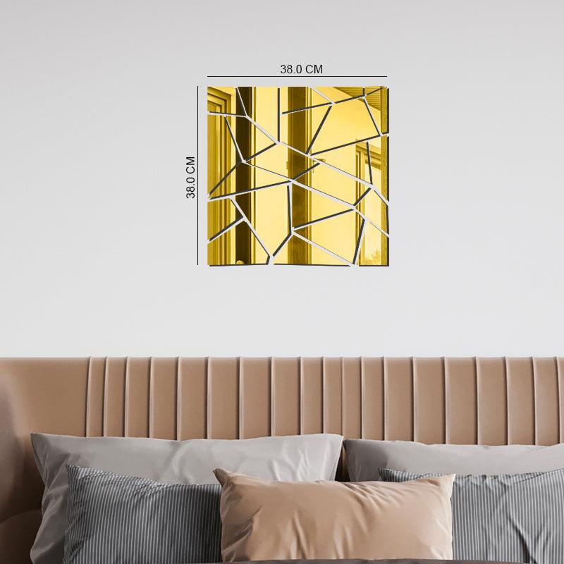 Cracked Square, Acrylic Mirror wall art