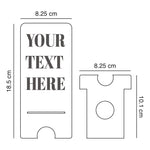 Customize with your Text , Reflective Acrylic Mobile Phone stand - FHMax.com