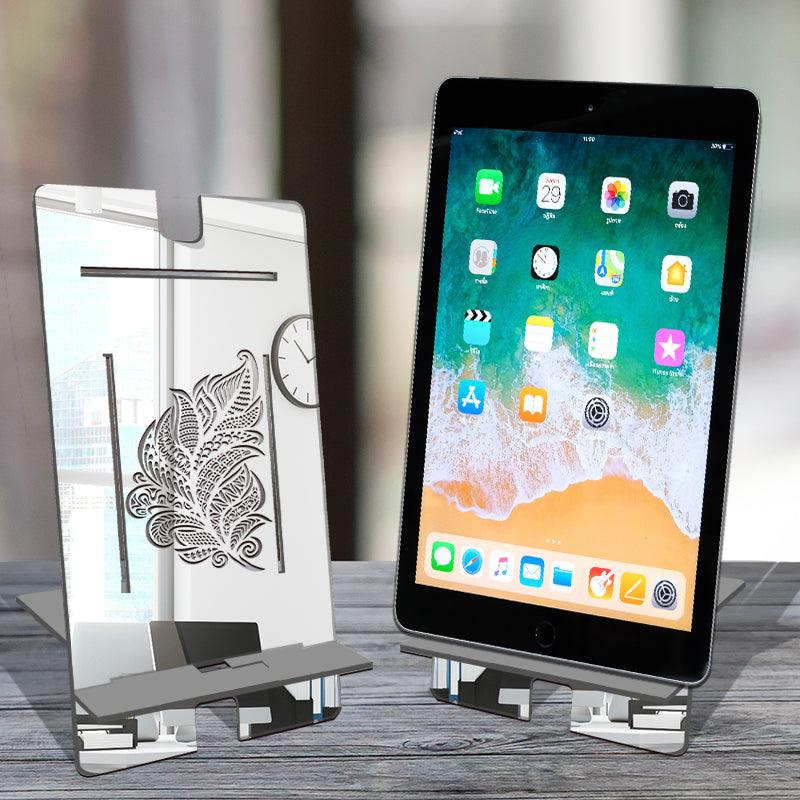 Traditional Leaf, Reflective Acrylic Tablet stand
