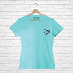 "HEART", Women Half Sleeve T-shirt - FHMax.com