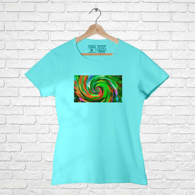 "COLORFUL ILLUSION", Women Half Sleeve T-shirt - FHMax.com