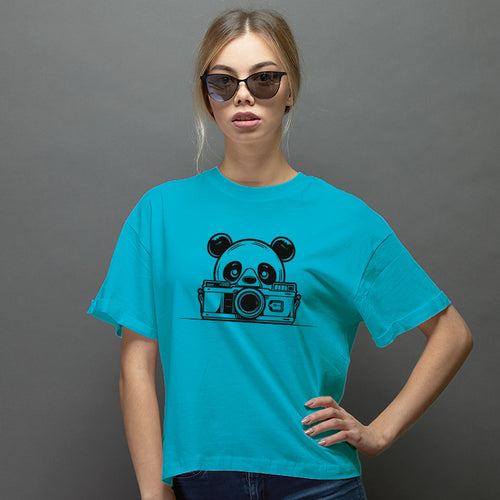"PANDA", Boyfriend Women T-shirt - FHMax.com