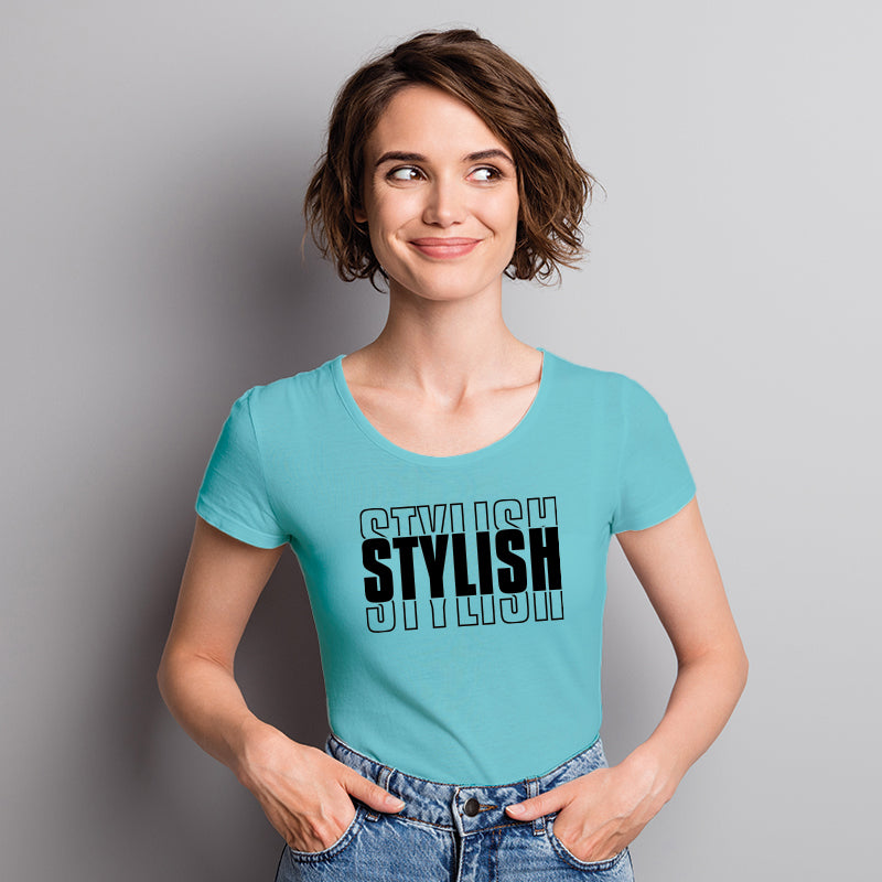 "STYLISH", Women Half Sleeve T-shirt - FHMax.com