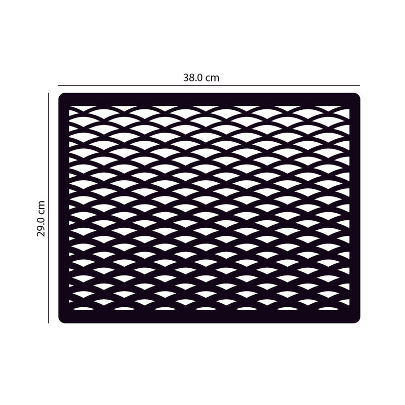 ARAB PANNEL PATTERN, Acrylic Mirror Table Mat - FHMax.com