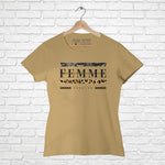 "FEMME", Women Half Sleeve T-shirt - FHMax.com
