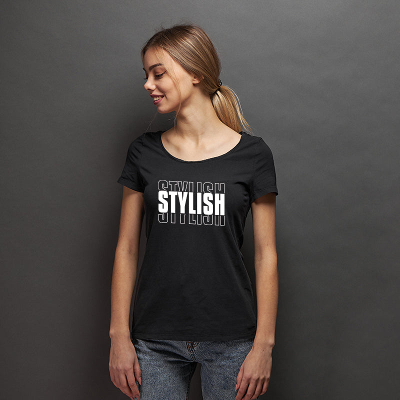 "STYLISH", Women Half Sleeve T-shirt - FHMax.com