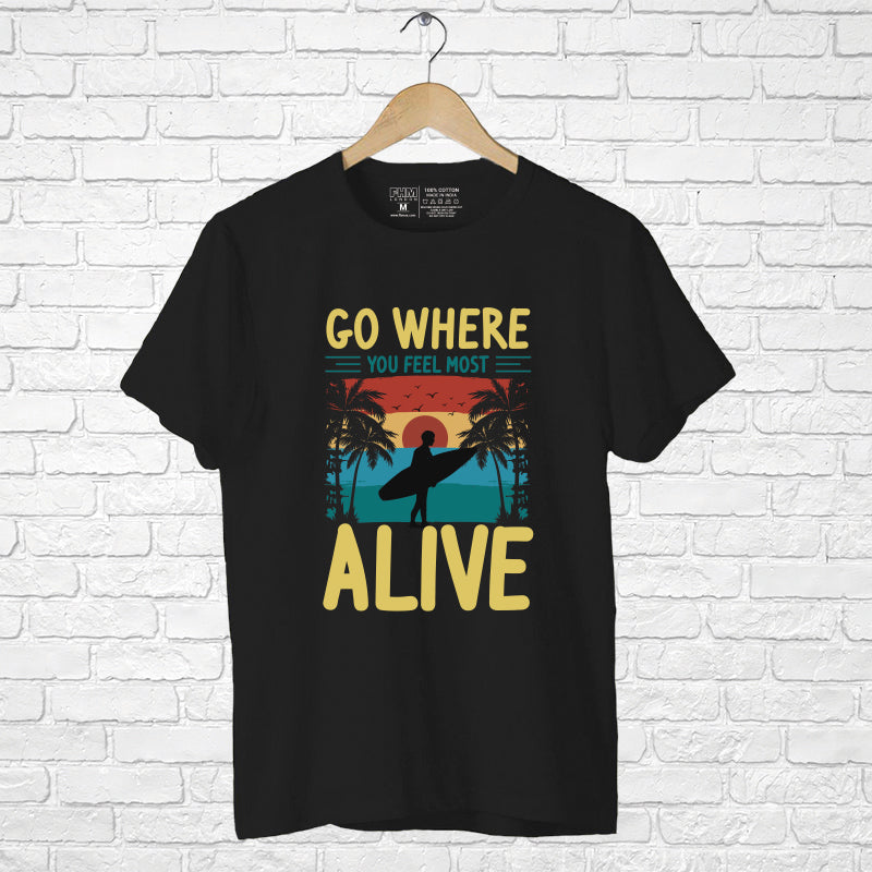Alive, Men's Half Sleeve T-shirt - FHMax.com