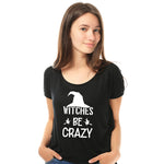 "WITCHES BE CRAZY", Women Half Sleeve T-shirt - FHMax.com