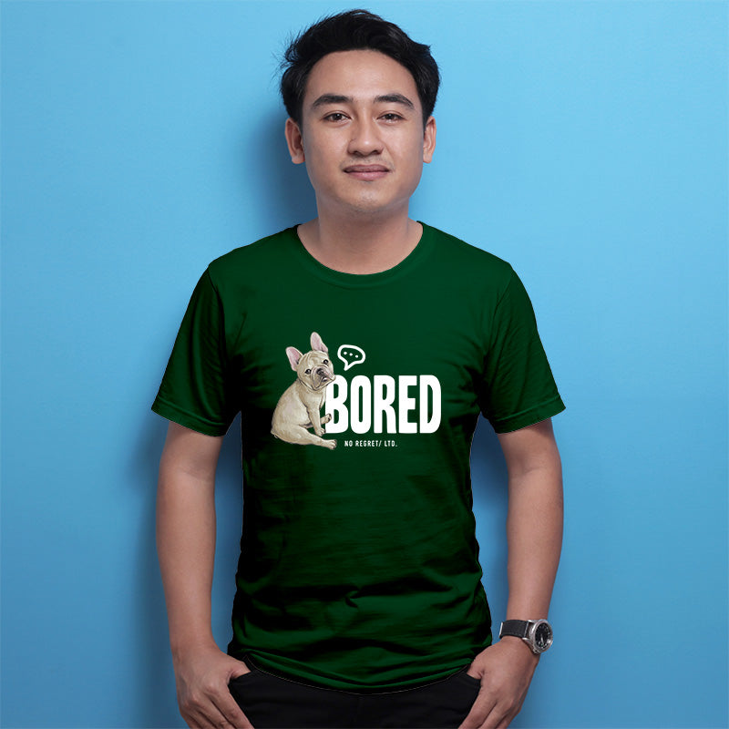 "BORED NO REGRET", Men's Half Sleeve T-shirt - FHMax.com