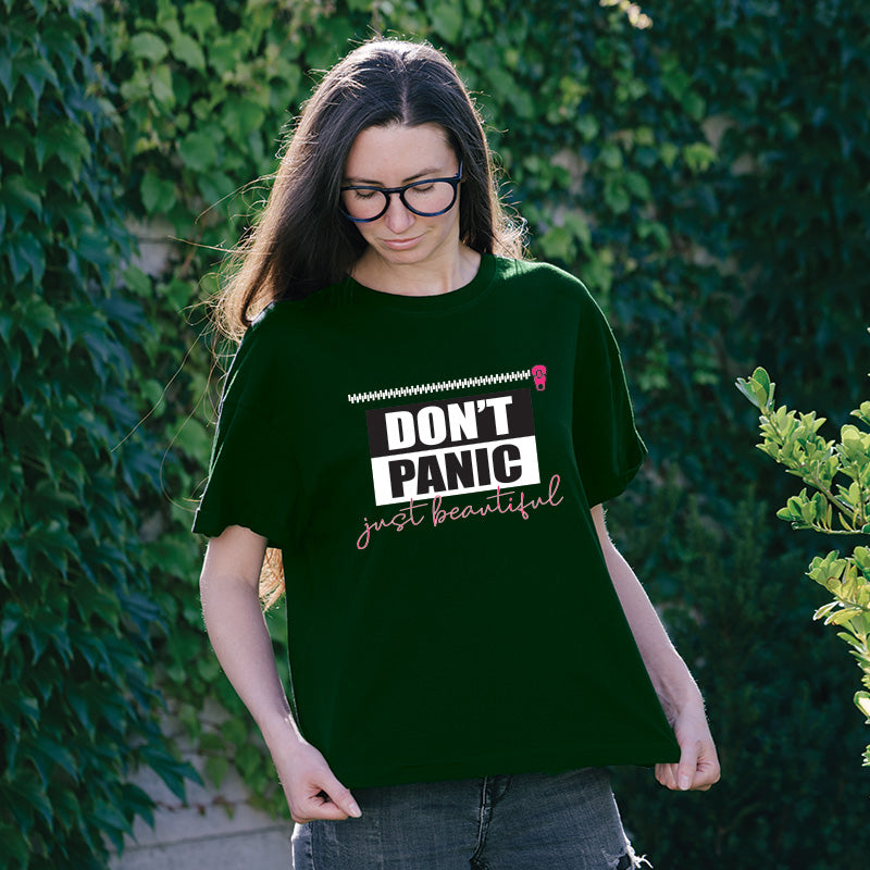 "DON'T PANIC", Boyfriend Women T-shirt - FHMax.com