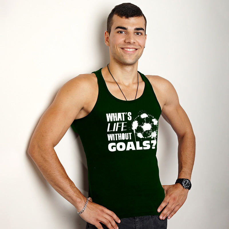 "WHAT'S LIFE WITHOUT GOALS?", Men's vest - FHMax.com