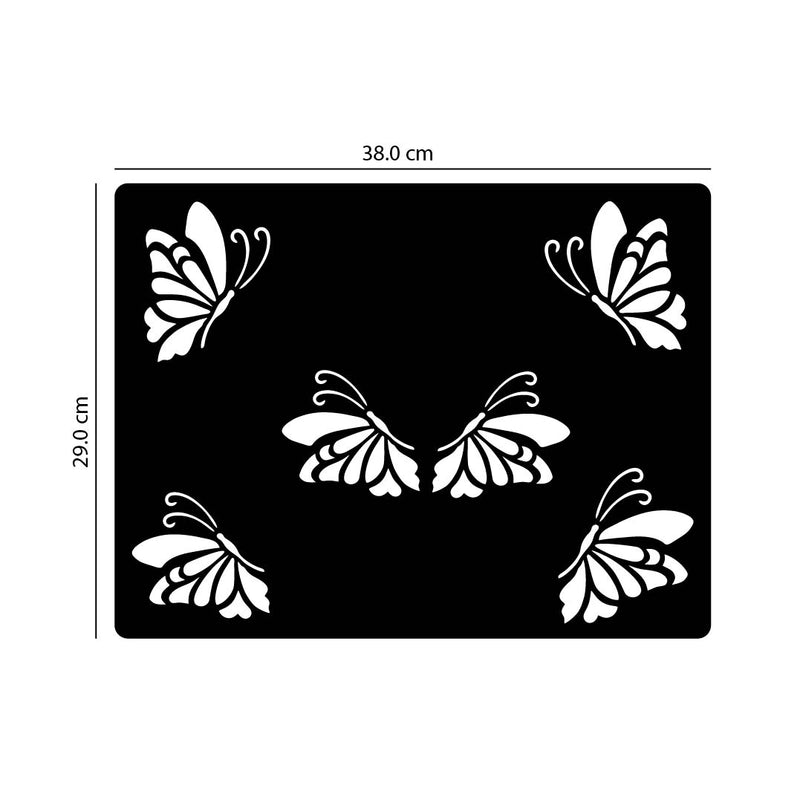 BUTTERFLY, Acrylic Mirror Table Mat - FHMax.com