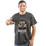 "JUST MUSIC", Men's Half Sleeve T-shirt - FHMax.com