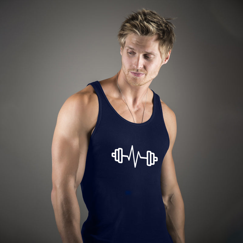 "DEADLIFT HEARTBEAT", Men's vest - FHMax.com