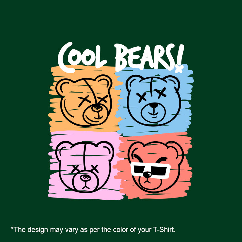 "COOL BEARS", Men's Half Sleeve T-shirt - FHMax.com