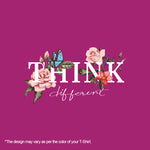 "THINK DIFFERENT", Women Half Sleeve T-shirt - FHMax.com