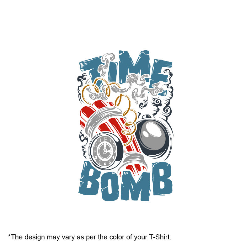 "TIME BOMB", Men's Half Sleeve T-shirt - FHMax.com