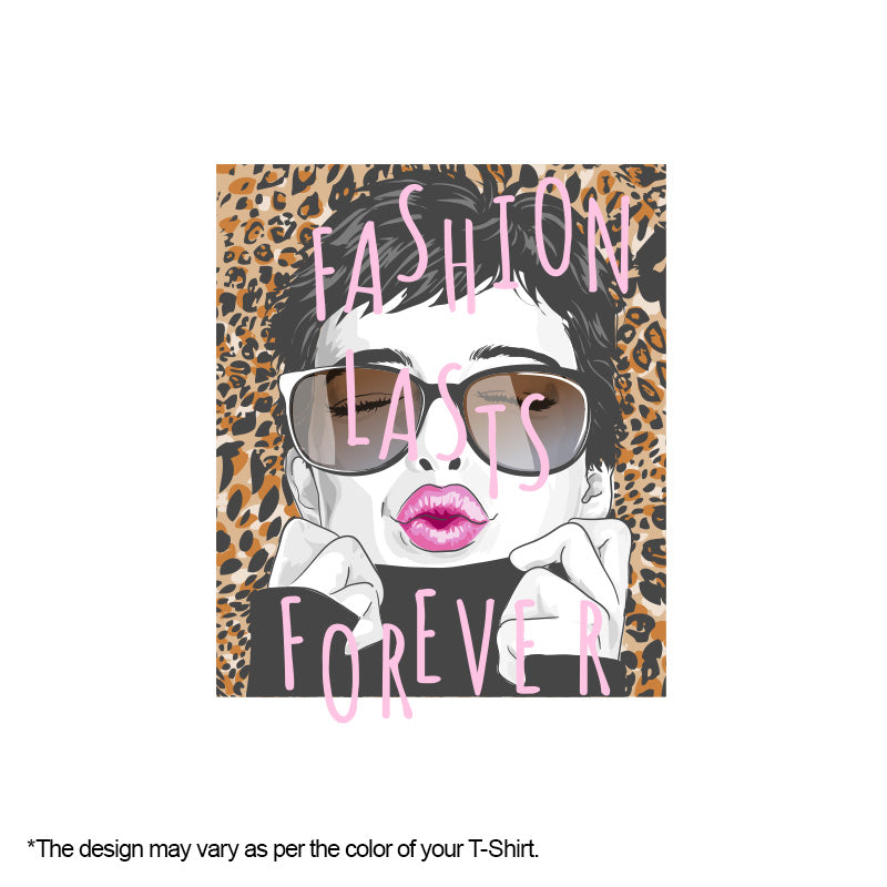 "FASHION LASTS FOREVER", Women Half Sleeve T-shirt - FHMax.com