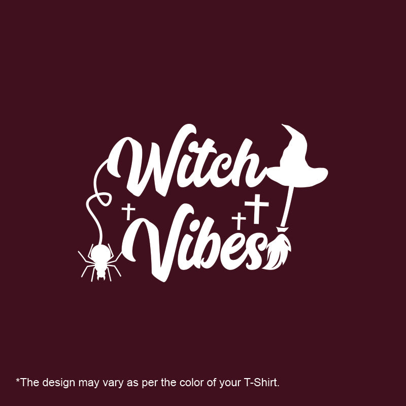 "WITCH VIBES", Women Half Sleeve T-shirt - FHMax.com