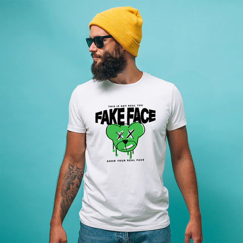 "FAKE FACE", Men's Half Sleeve T-shirt - FHMax.com