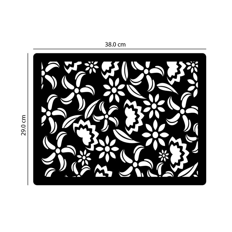 FLORAL PLANT DESIGN, Acrylic Mirror Table Mat - FHMax.com