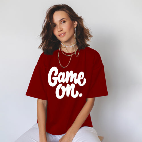 "GAME ON", Boyfriend Women T-shirt - FHMax.com
