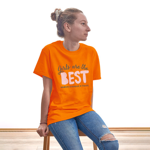 "GIRLS ARE THE BEST", Boyfriend Women T-shirt - FHMax.com