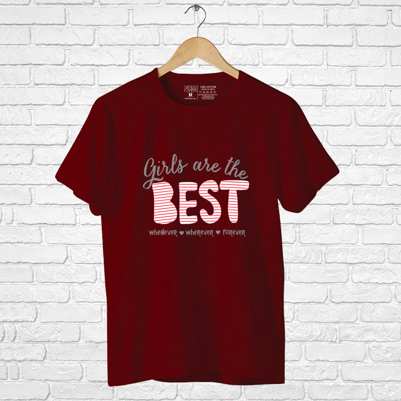 "GIRLS ARE THE BEST", Boyfriend Women T-shirt - FHMax.com