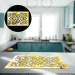 ABSTRACT ORNAMENT, Acrylic Mirror Table Mat - FHMax.com