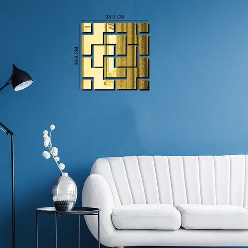 "ABSTRACT SQUARE DESIGN", Acrylic Mirror wall art - FHMax.com