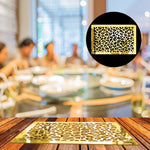 Leopard pattern, Acrylic Mirror Table Mat - FHMax.com