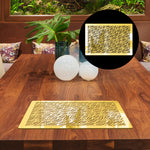 Leaf pattern, Acrylic Mirror Table Mat - FHMax.com