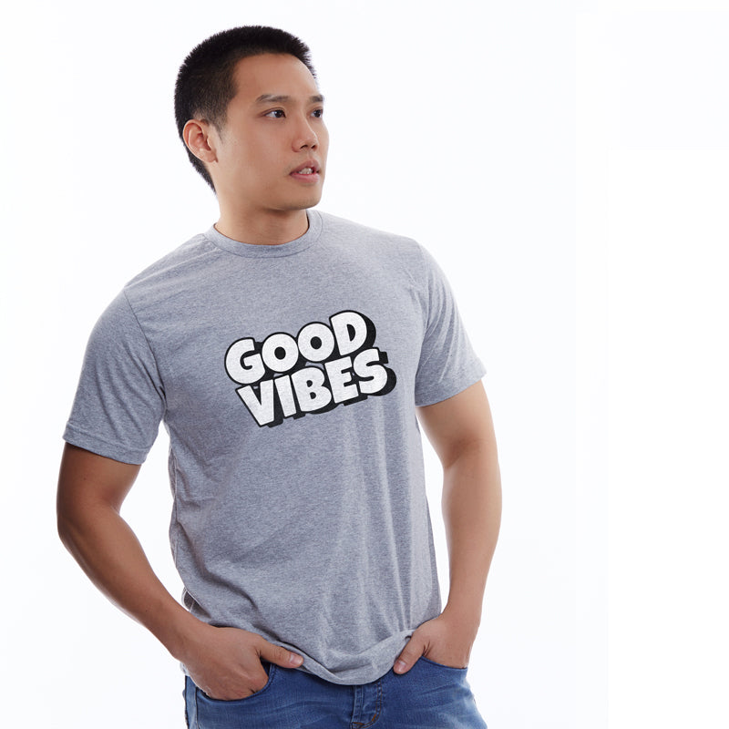 "GOOD VIBES", Men's Half Sleeve T-shirt - FHMax.com