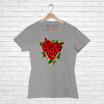 "ROSES", Women Half Sleeve T-shirt - FHMax.com