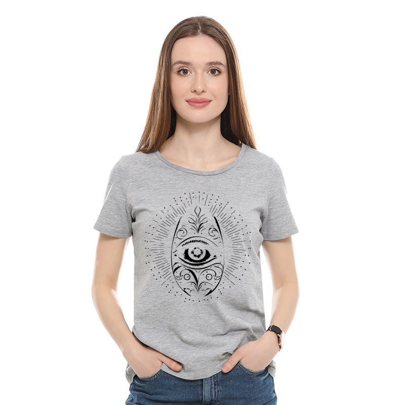 "EYE", Women Half Sleeve T-shirt - FHMax.com