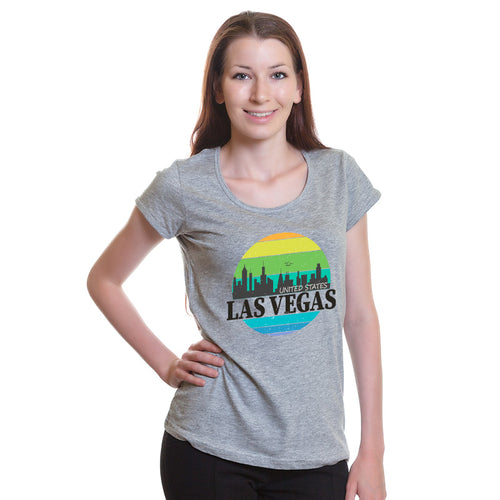 "LAS VEGAS", Women Half Sleeve T-shirt - FHMax.com