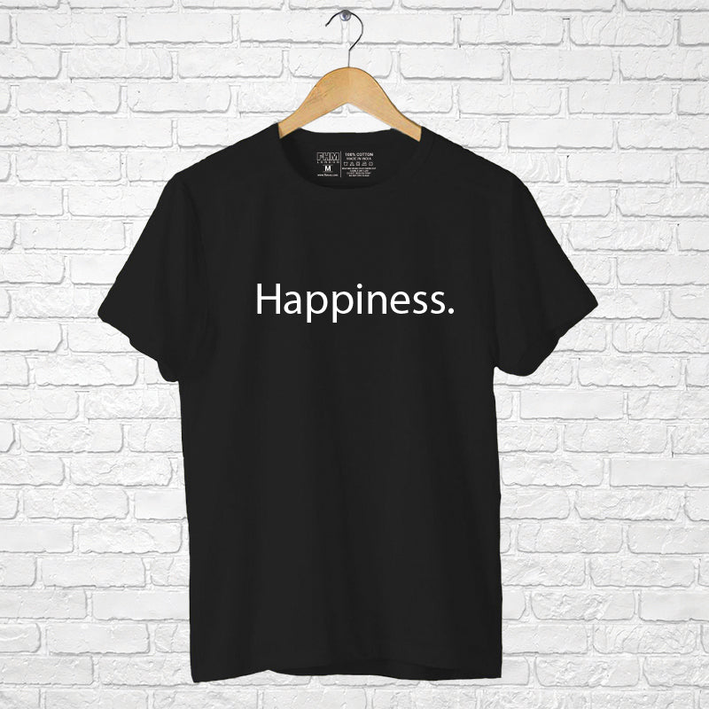 "HAPPINESS", Men's Half Sleeve T-shirt - FHMax.com