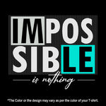 "IMPOSSIBLE IS NOTHING", Men's Half Sleeve T-shirt - FHMax.com