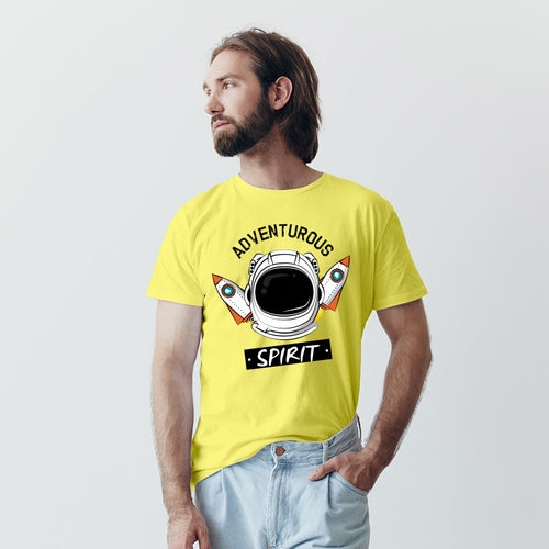 "ADVENTUROUS SPIRIT", Men's Half Sleeve T-shirt - FHMax.com