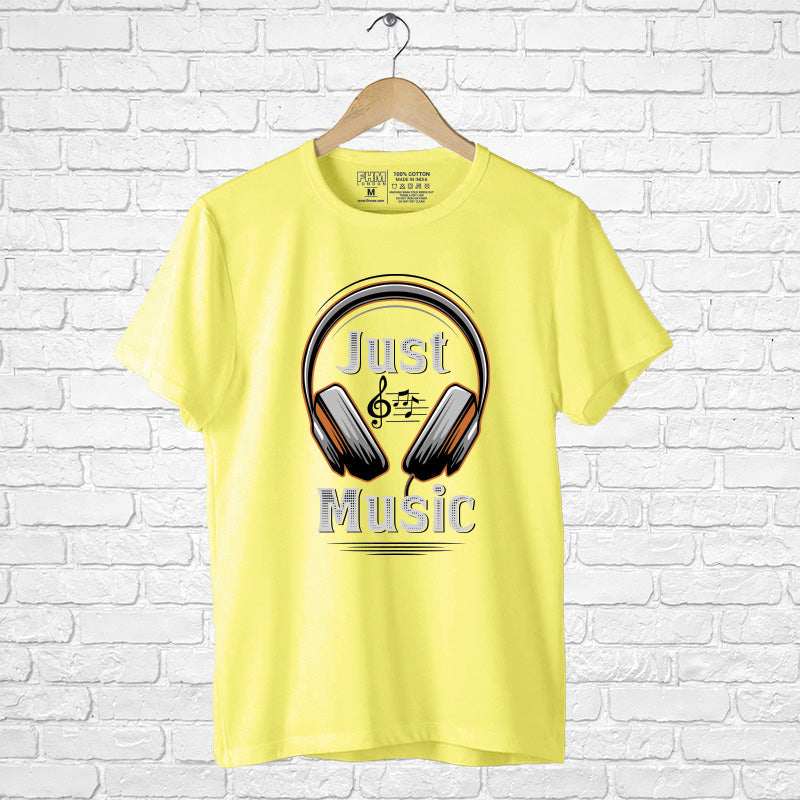 "JUST MUSIC", Men's Half Sleeve T-shirt - FHMax.com