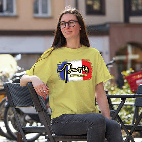 "PARIS FASHION STYLE", Boyfriend Women T-shirt - FHMax.com