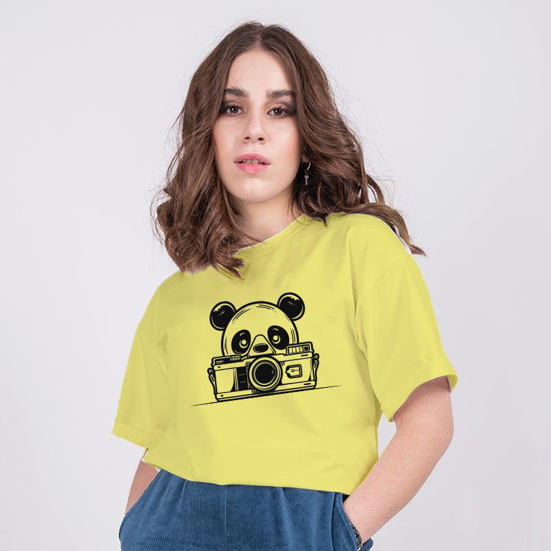 "PANDA", Boyfriend Women T-shirt - FHMax.com