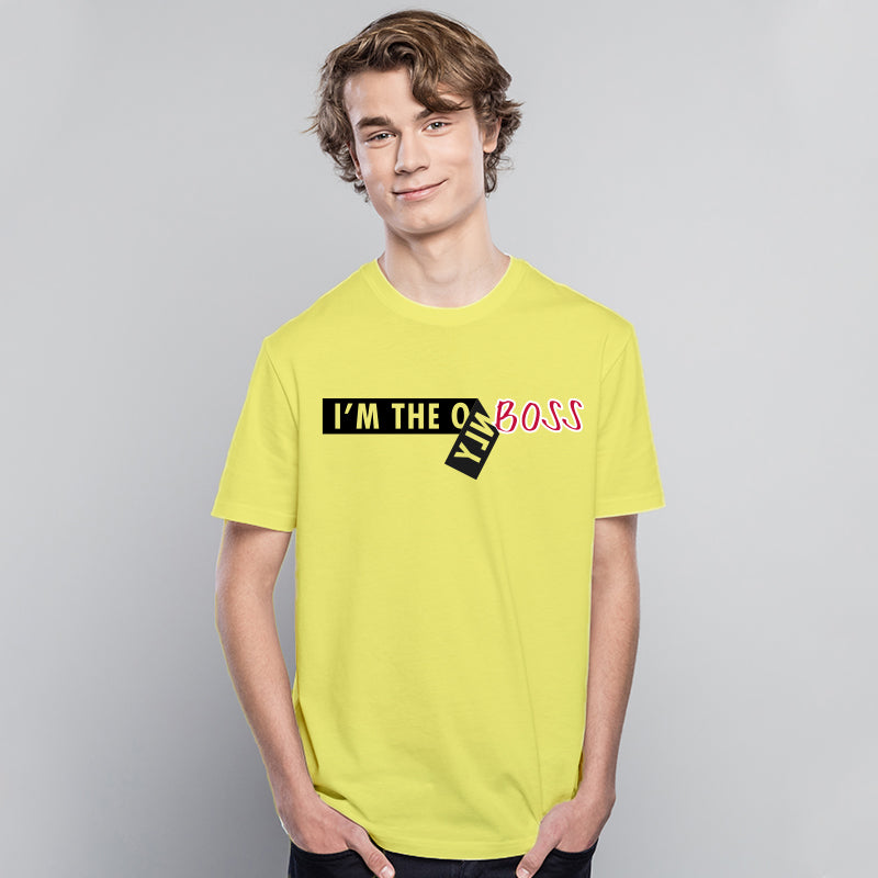 "I'M THE ONLY BOSS", Men's Half Sleeve T-shirt - FHMax.com