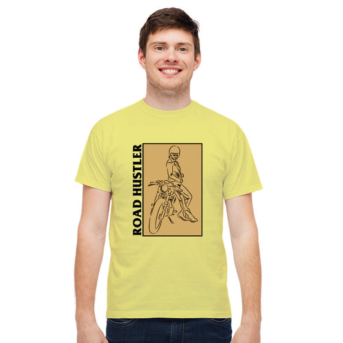 "ROAD HUSTLER", Men's Half Sleeve T-shirt - FHMax.com