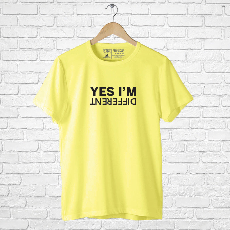 Yes I'm Different, Men's Half Sleeve T-shirt - FHMax.com