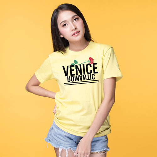 "VENICE ROMANTIC", Boyfriend Women T-shirt - FHMax.com