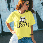 "STAY COOL", Boyfriend Women T-shirt - FHMax.com