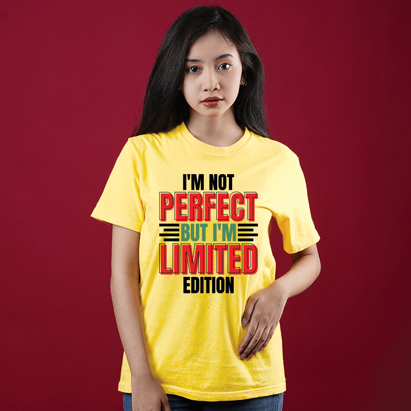 "I'M NOT PERFECT BUT I'M LIMITED EDITION", Boyfriend Women T-shirt - FHMax.com